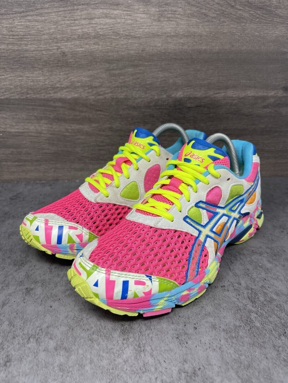 ASICS Gel Noosa Tri 7 Size 8.5 Womens T264N Running Athletic Shoes Colorful - Picture 2 of 11